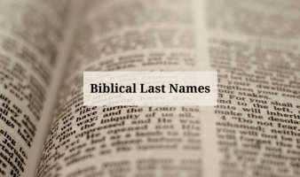 BIBLICAL LAST NAMES